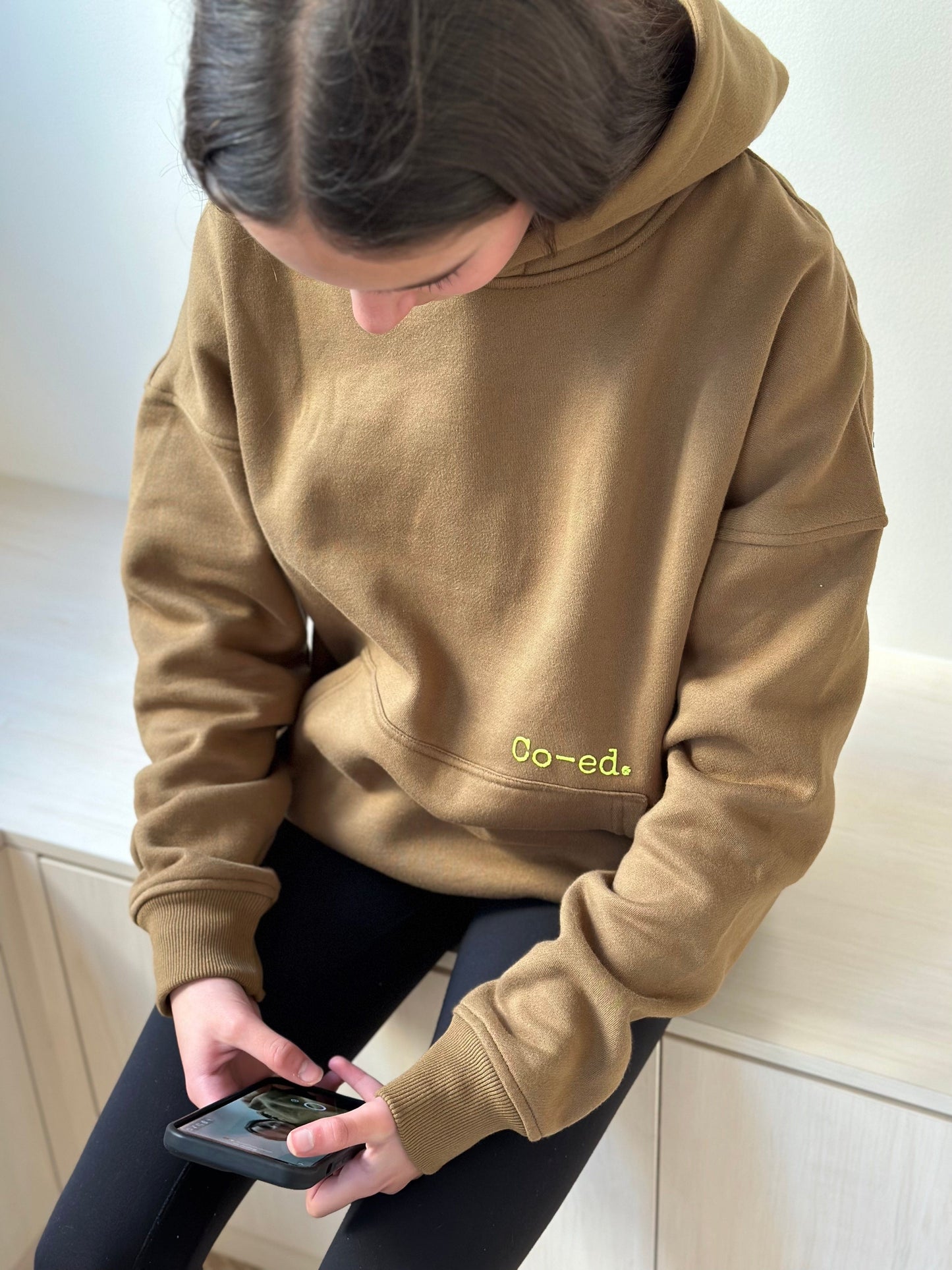Co-ed Sweat Club Hoody - Olive Hoodies