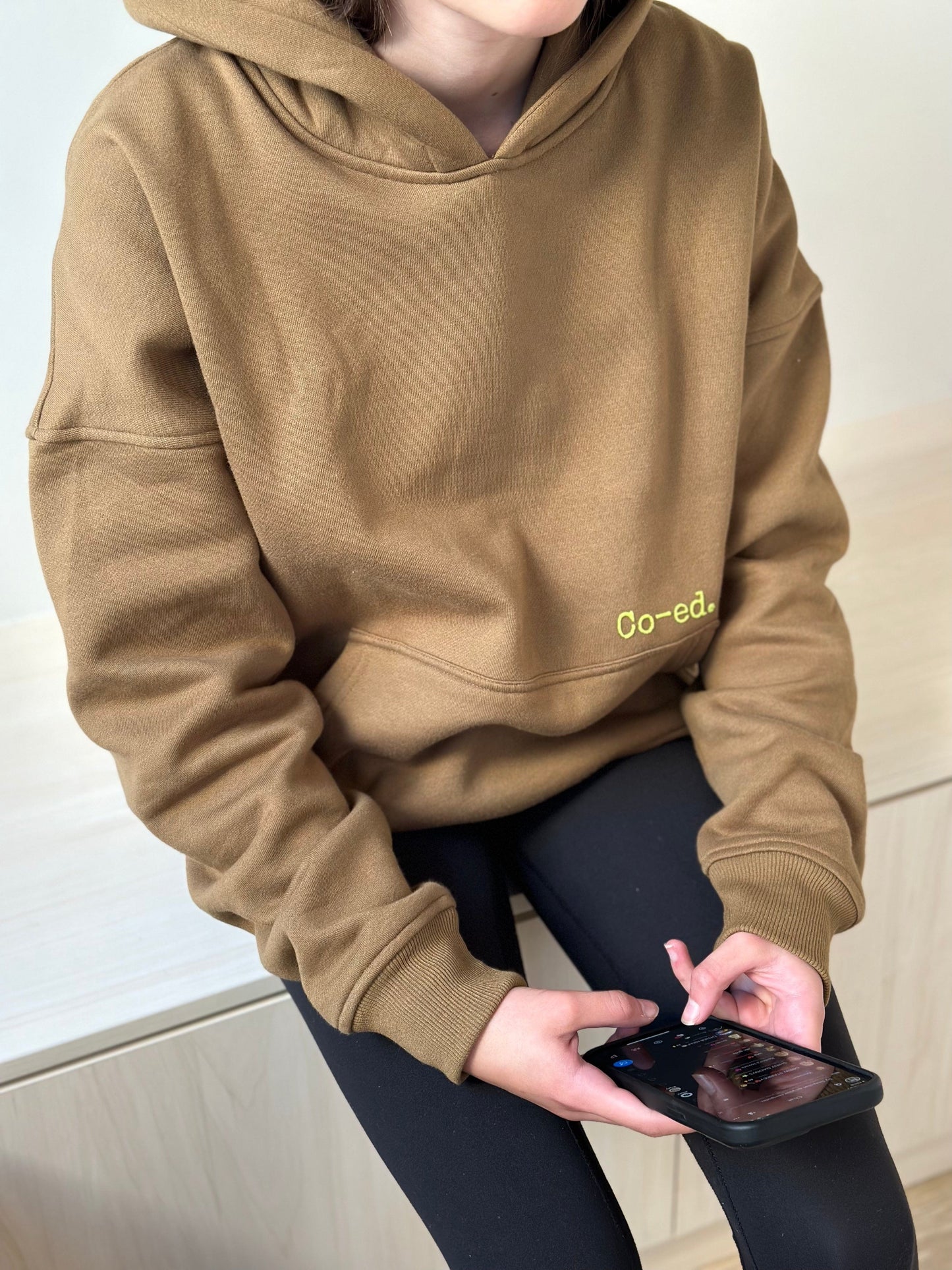 Co-ed Sweat Club Hoody - Olive Hoodies