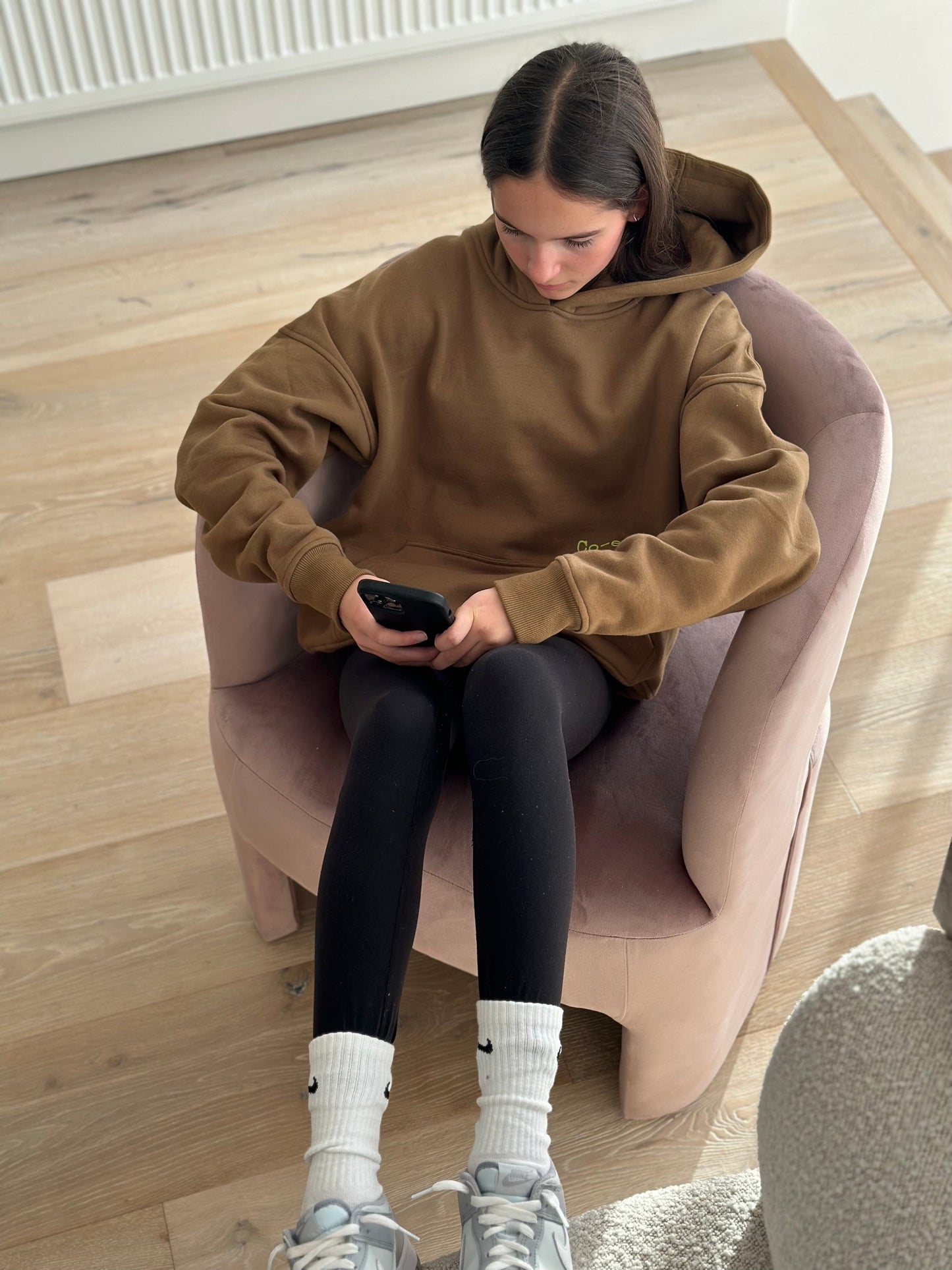 Co-ed Sweat Club Hoody - Olive Hoodies