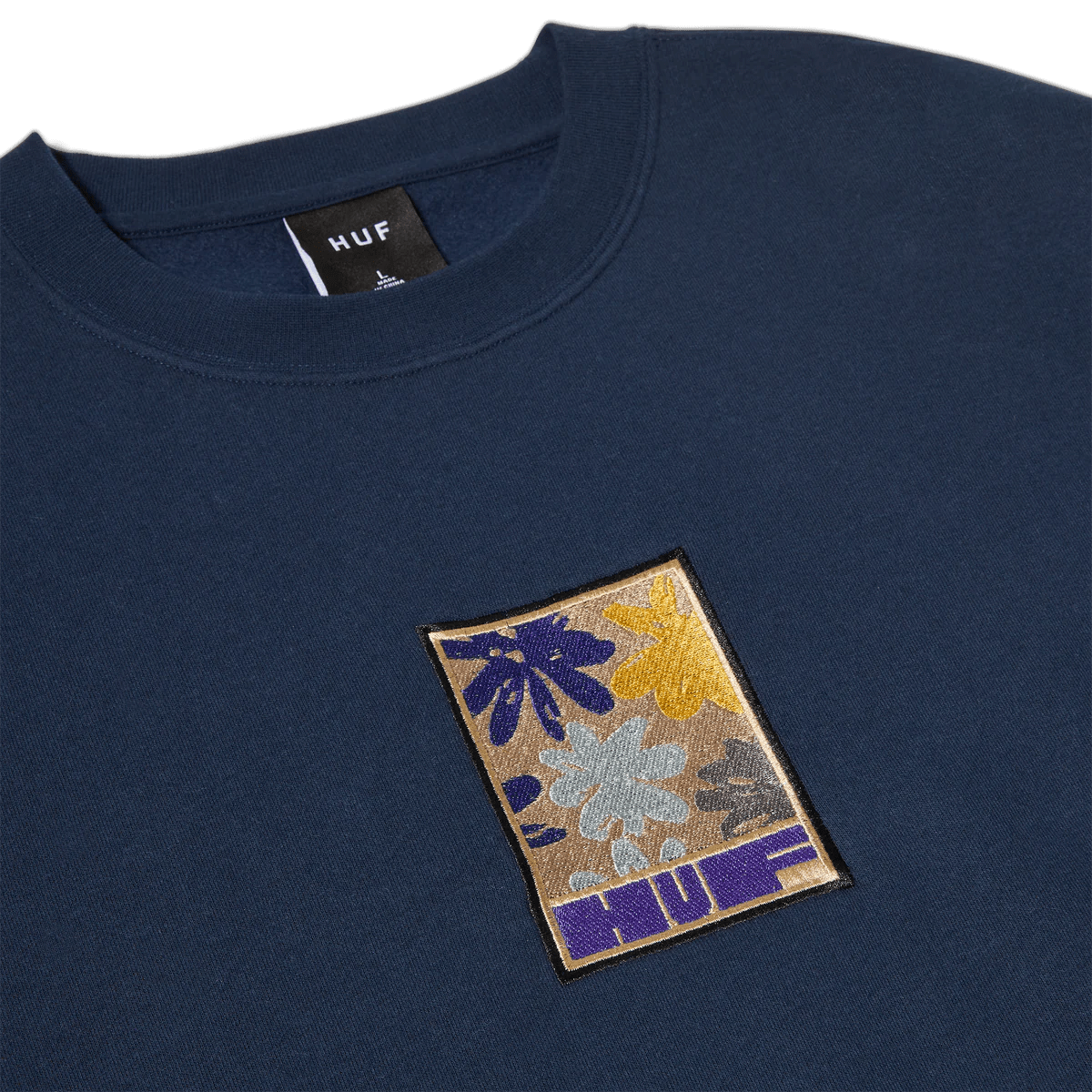 HUF Morning Glory Crewneck - Navy Crewnecks