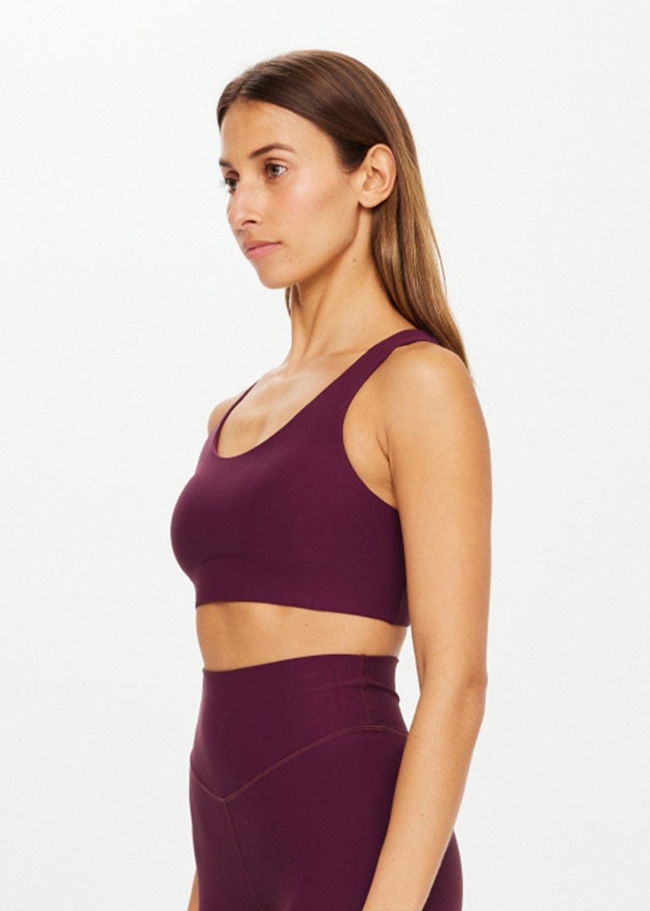 Peached Jade Bra in Fig Crop Tops