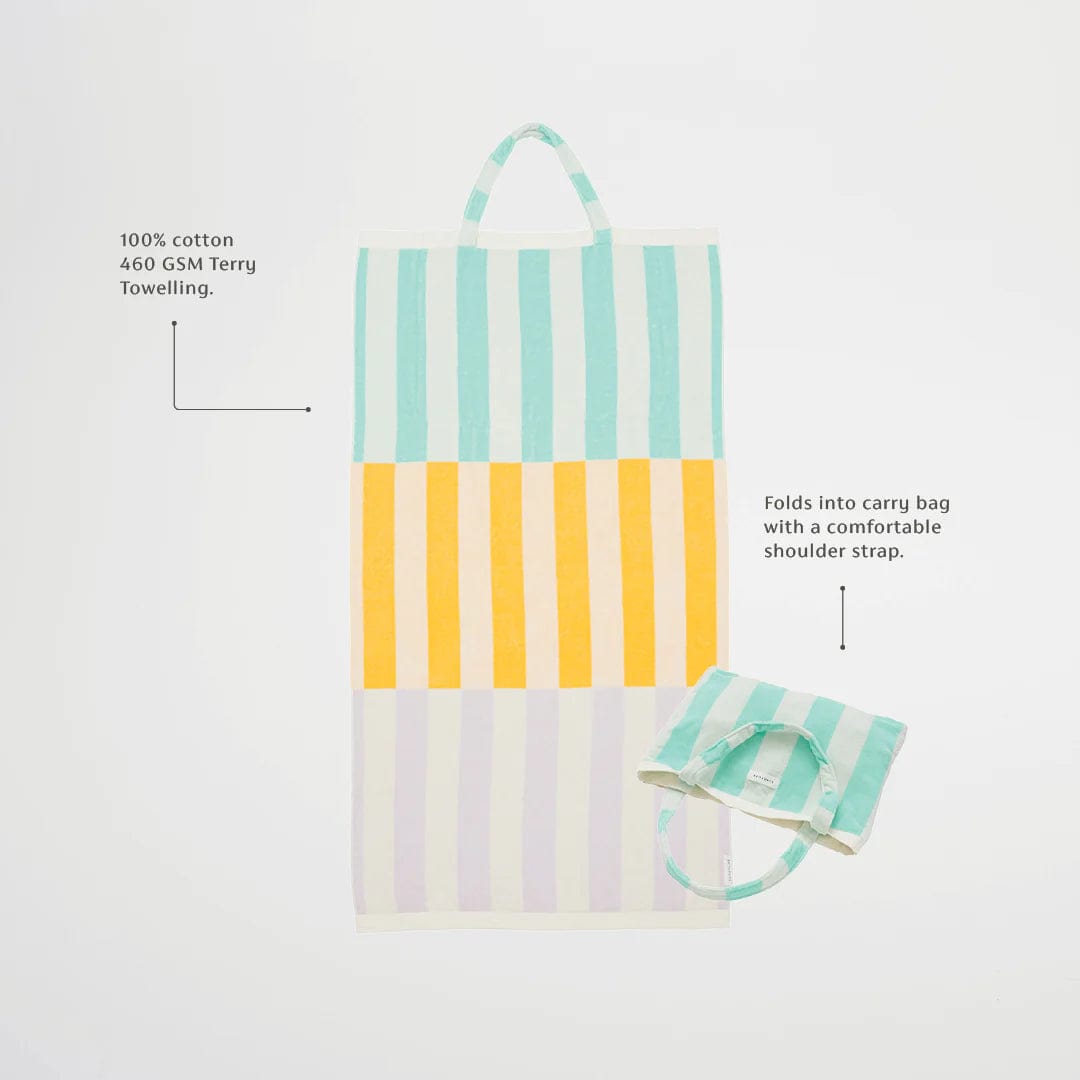 SUNNYLiFE Beach Towel 2-in-1 Tote Bag - Rio Sun Multi Beach Towel