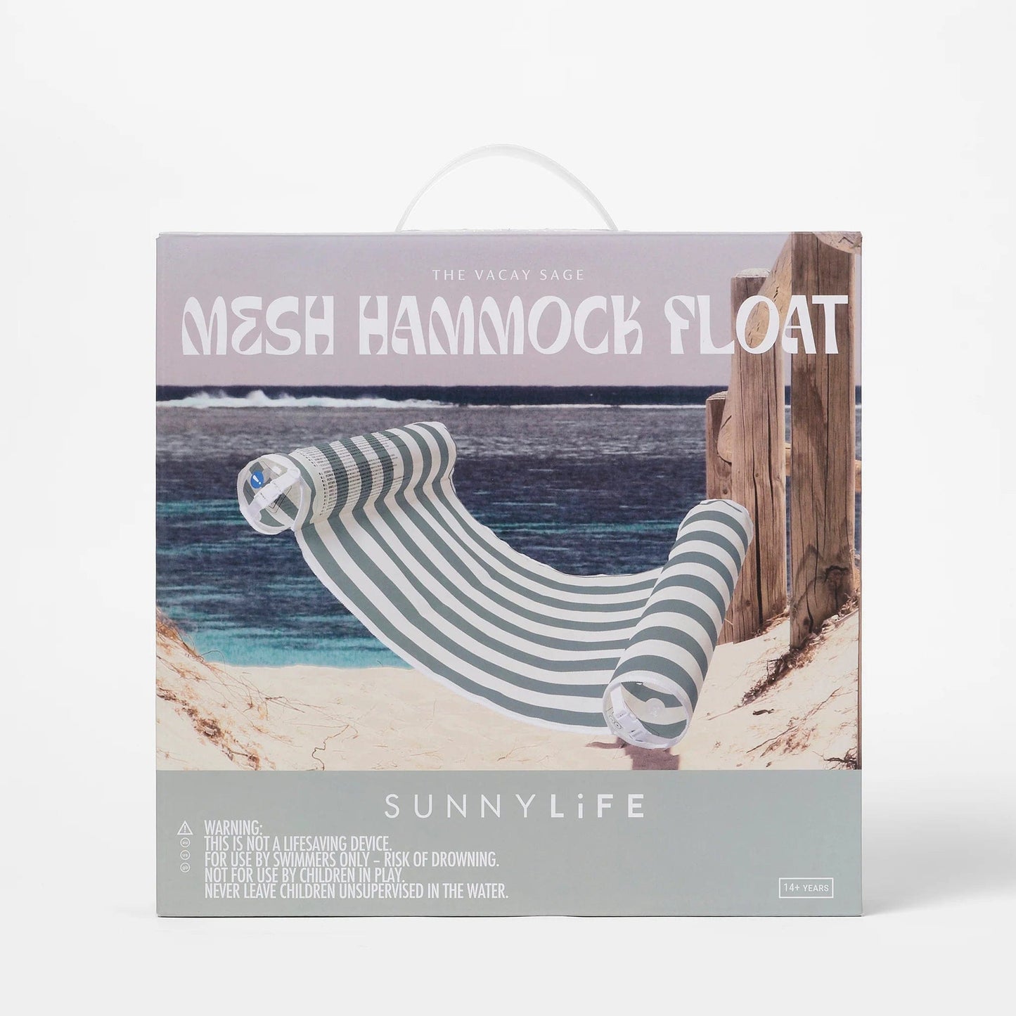 SUNNYLiFE Mesh Hammock Float - The Vacay Sage Lie on Float
