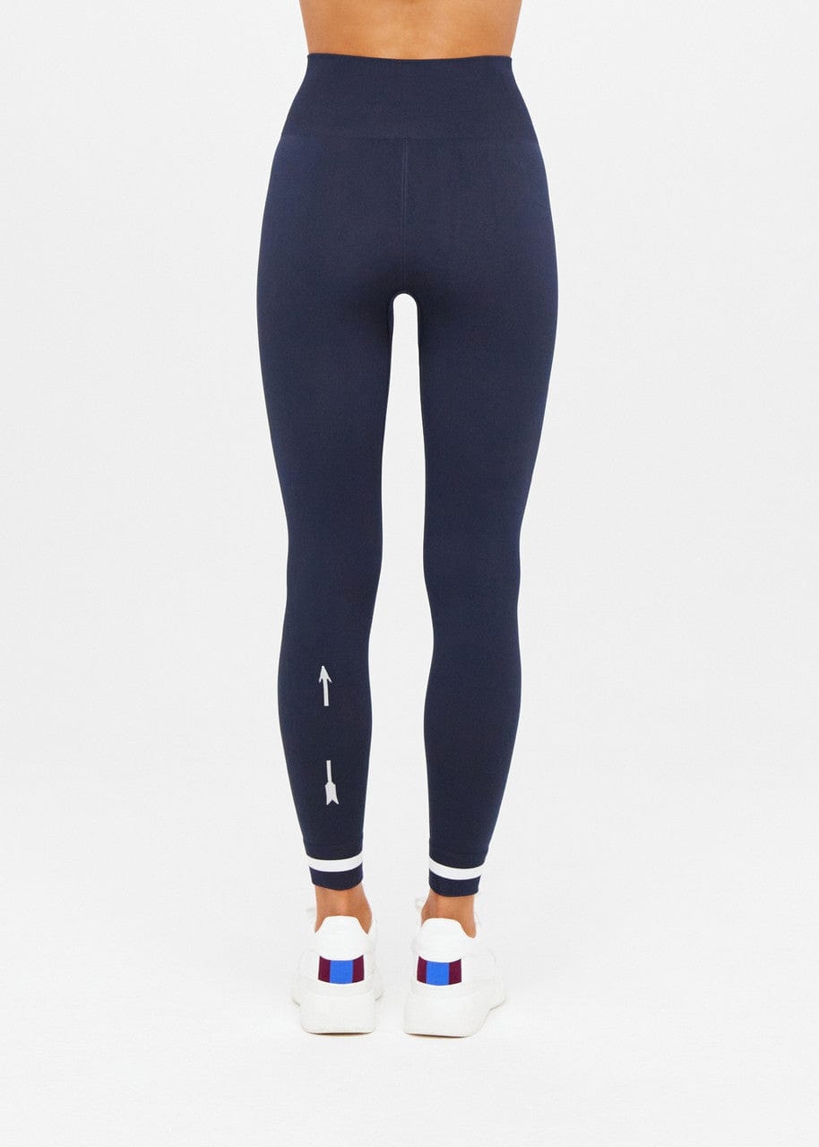 The Upside Form Seamless 25in Midi Pant in Navy Leggings