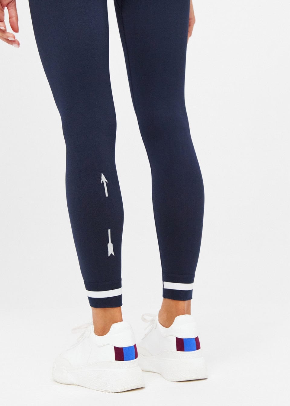 The Upside Form Seamless 25in Midi Pant in Navy Leggings