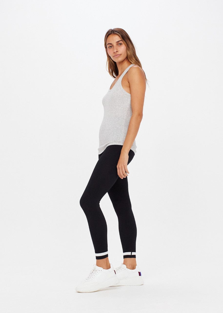 The Upside Frankie Rib Tank - Grey Marle Tanks