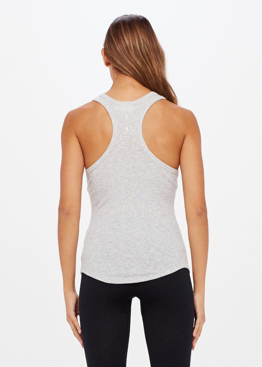 The Upside Frankie Rib Tank - Grey Marle Tanks