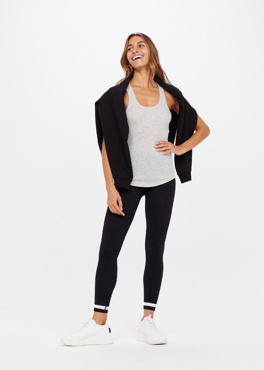 The Upside Frankie Rib Tank - Grey Marle Tanks