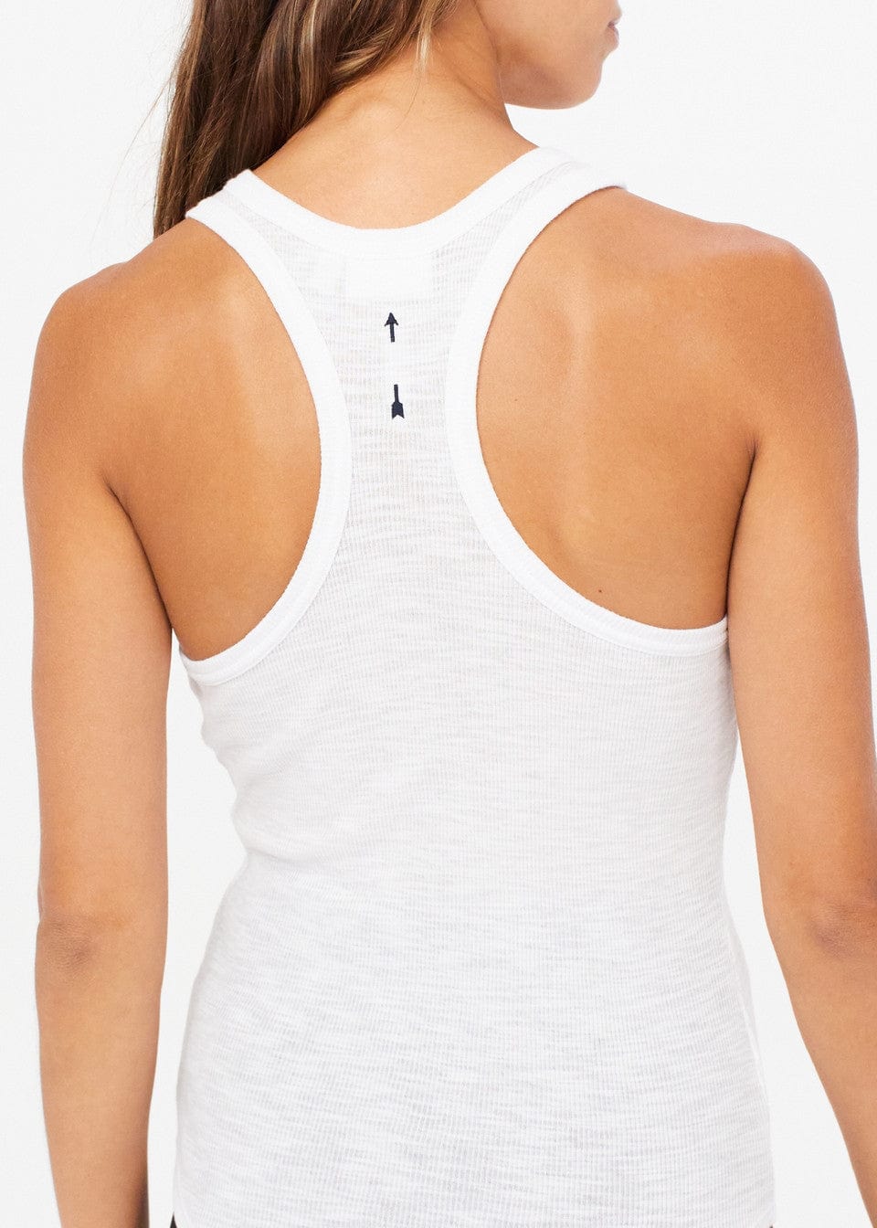 The Upside Frankie Rib Tank - White Tanks