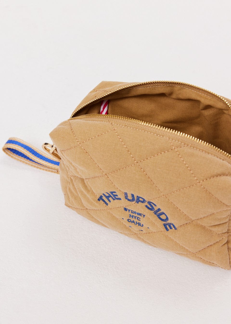 The Upside Jetset Cosmetic Pouch in Sand Bags