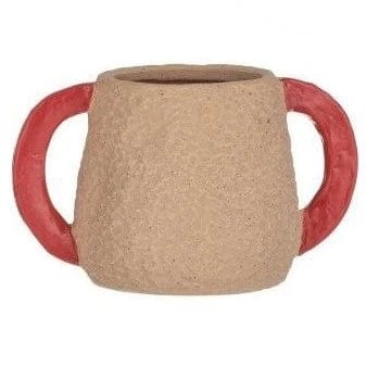 Amalfi Paley Planter Pot - Sandstone/Rust Planters
