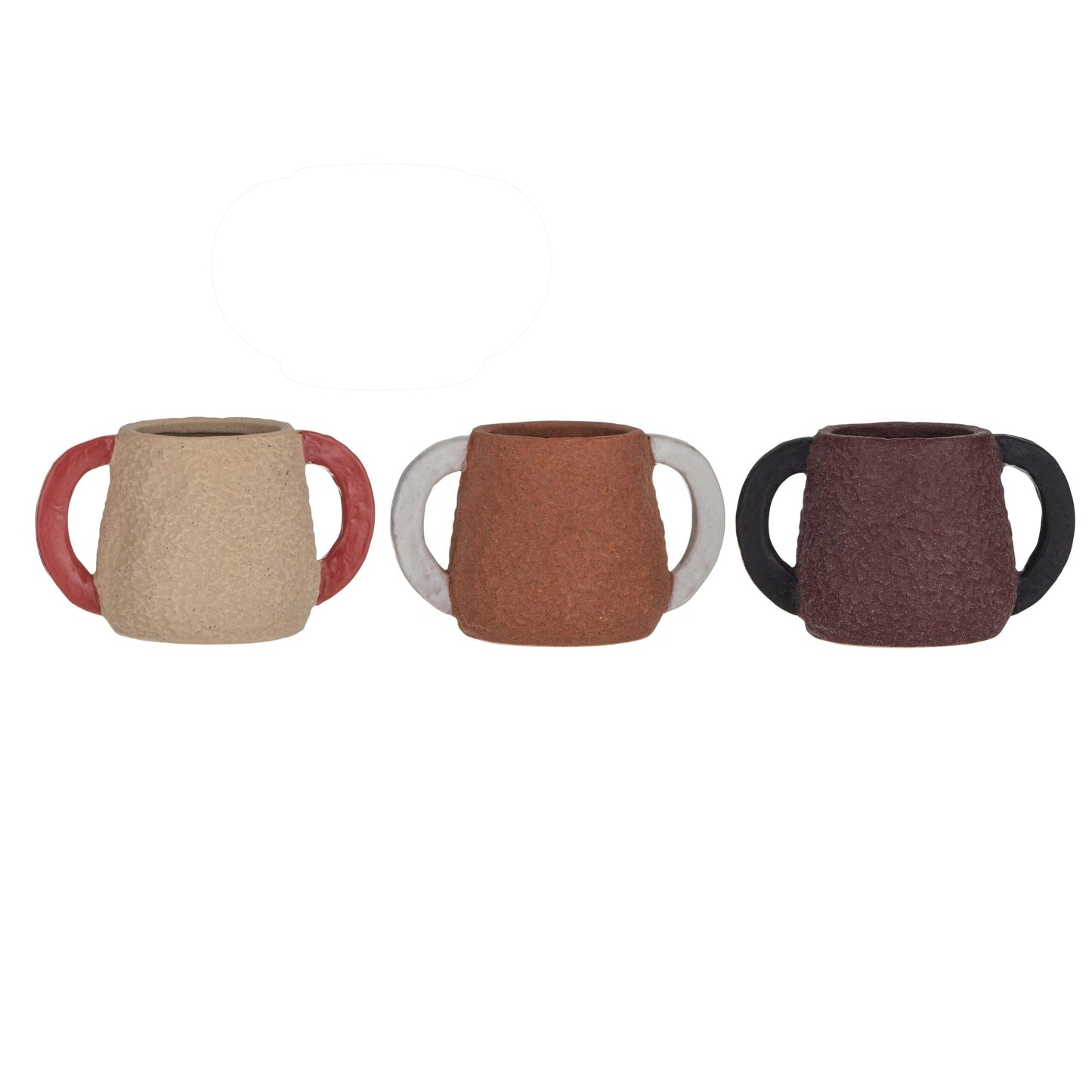 Amalfi Paley Planter Pot - Sandstone/Rust Planters