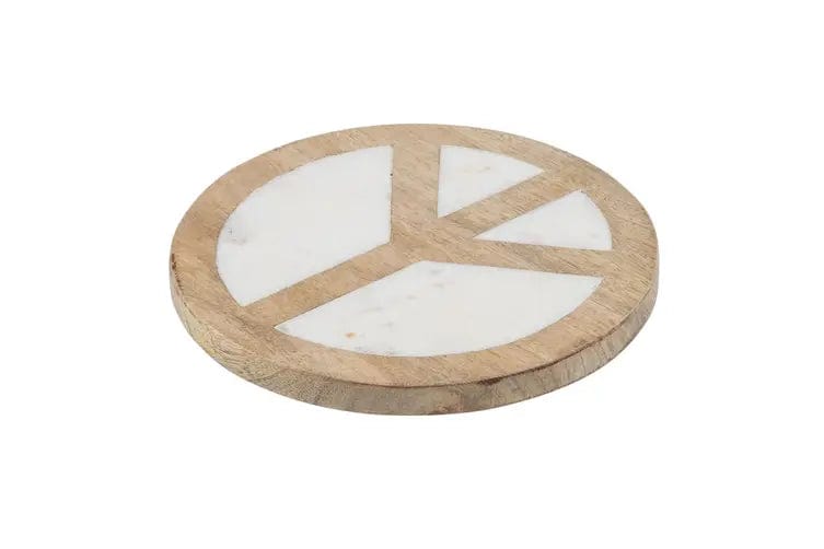 Amalfi Peace Marble Mango Wood Trivet Trivet