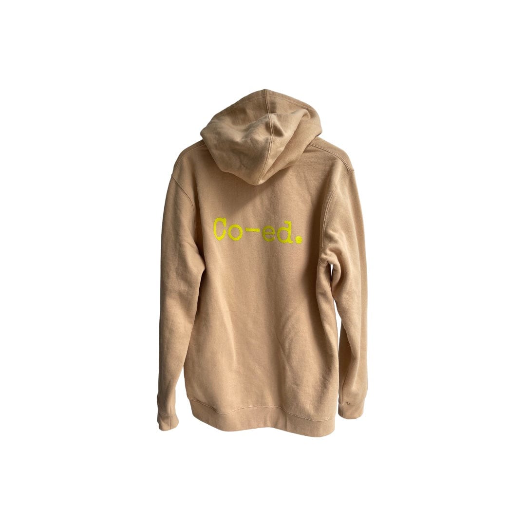 Co-ed Sweat Club Standard Hoody - Tan Hoodies