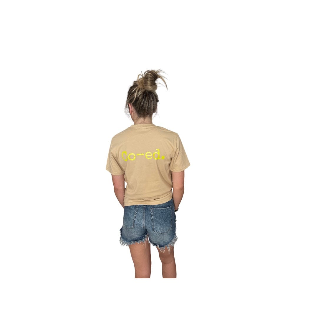 Co-ed Sweat Club Standard Tee - Tan T-Shirts