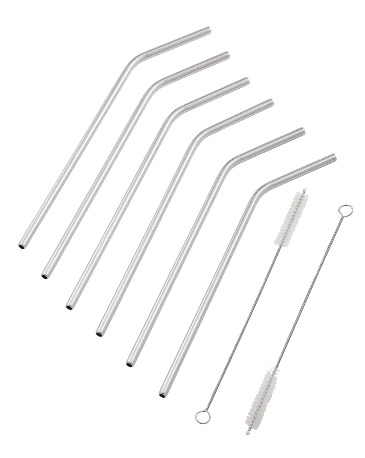 Davis and Waddell Fine Foods stainless steel straws with cleaning brush - 8 piece set Kitchen & Dining