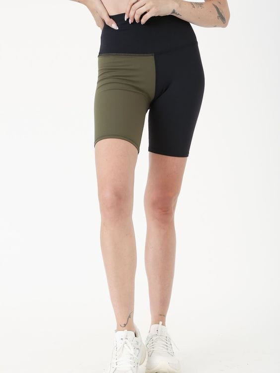 Electric and Rose Cali Biker - Army/Onyx Bike Shorts