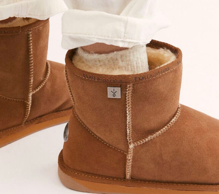 Emu Australia Platinum Stinger Mini Chestnut Slippers