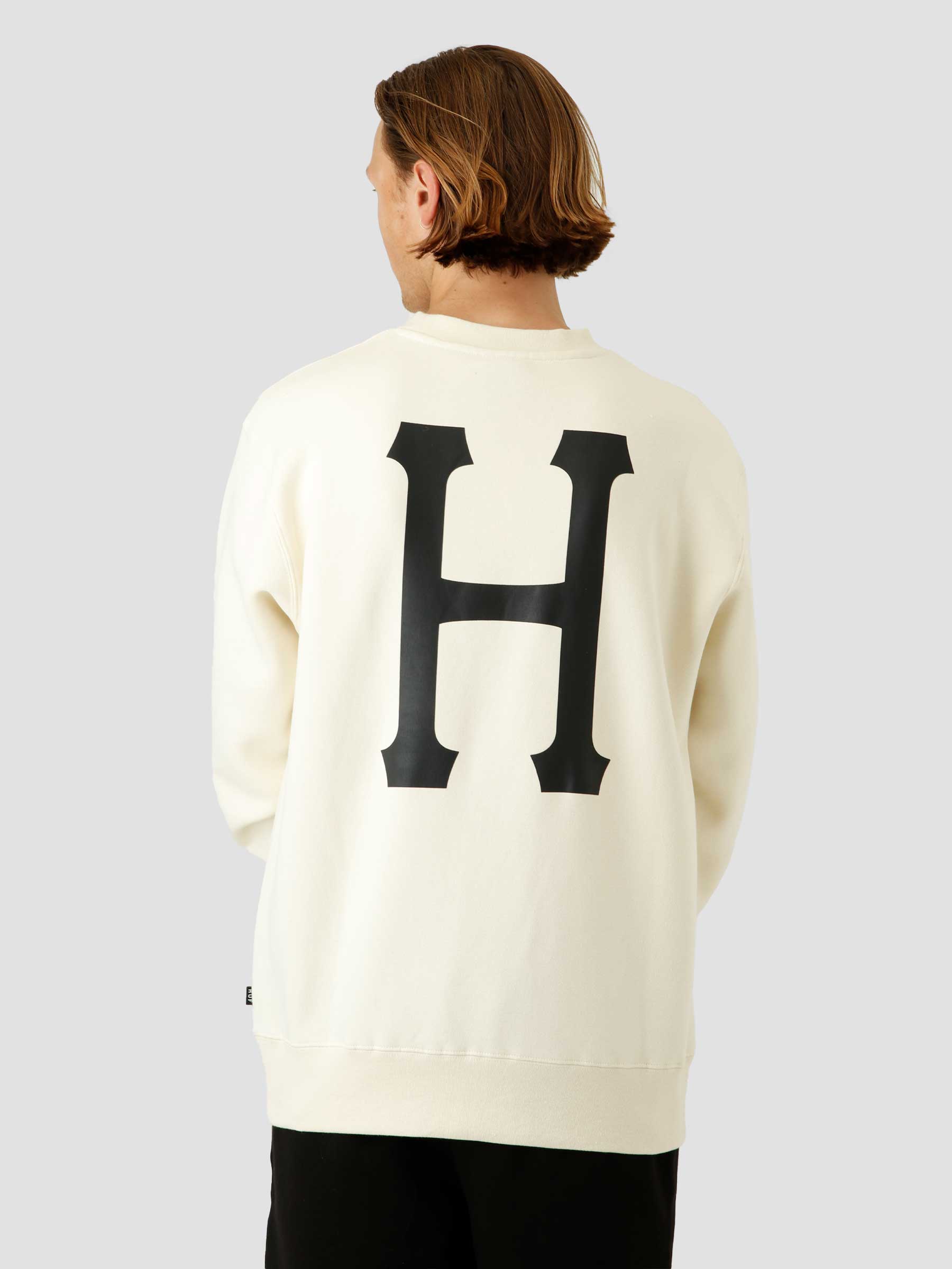 HUF Essentials Classic H Crew - Natural