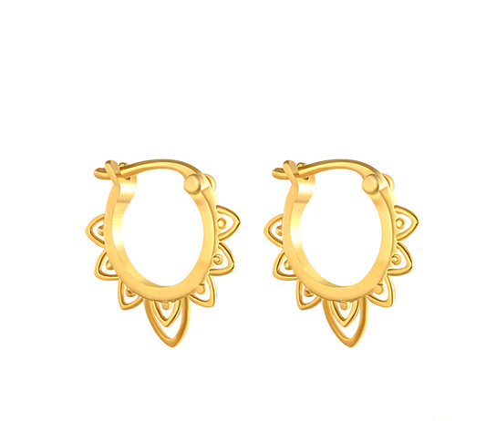 Meideya Ella Sun Hoops Earrings