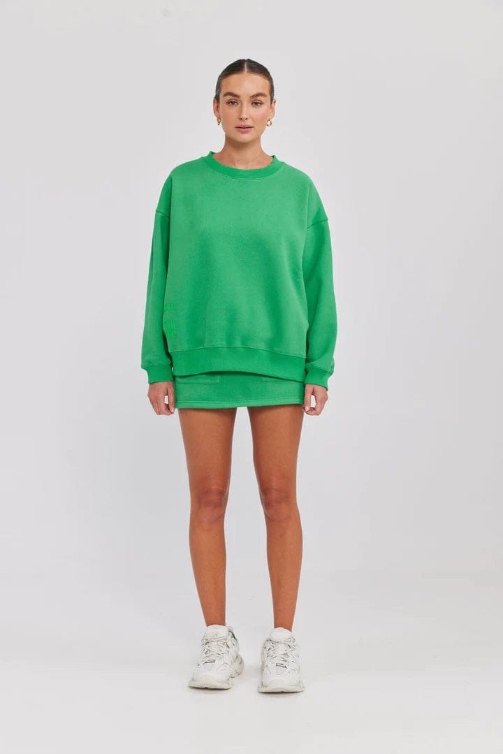 Move With Love Sweater - Kermit Green Crewnecks