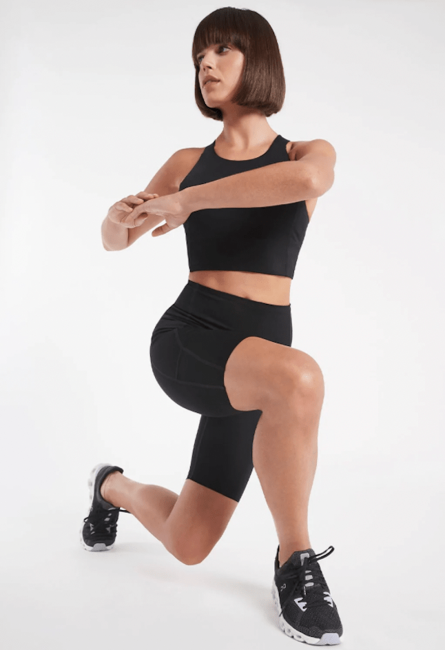 Activewear top biker shorts