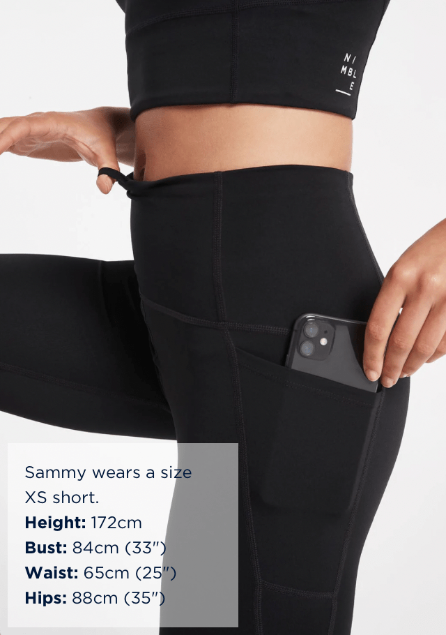 Nimble Activewear Made to Move Bike Short - Black Bike Shorts - Womens
