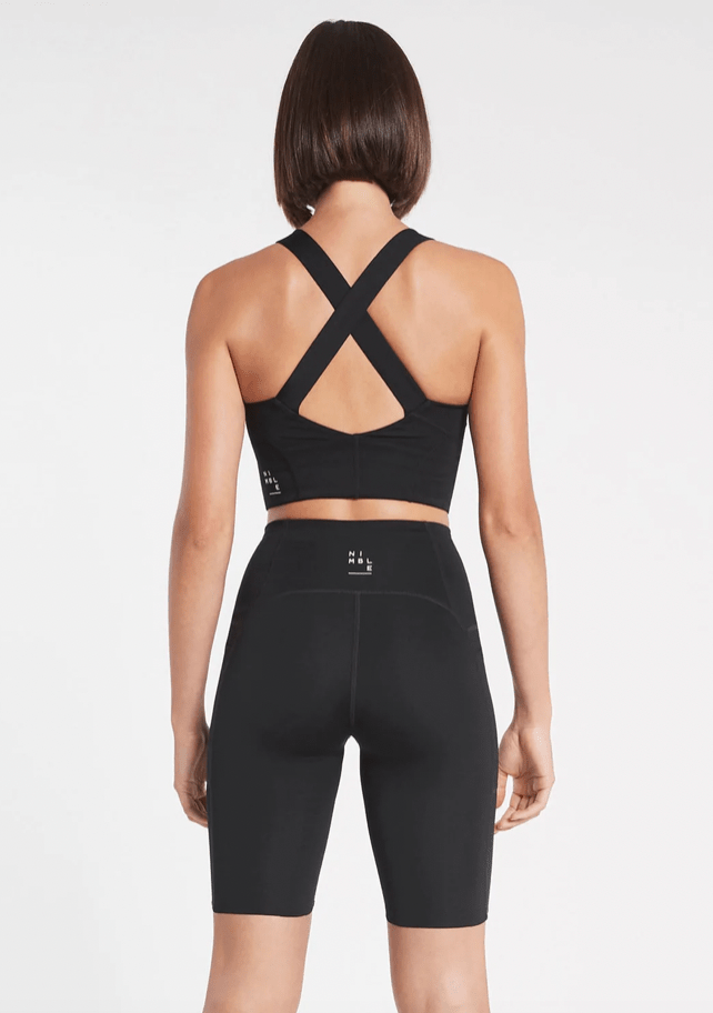 Nimble Activewear Made to Move Bike Short - Black Bike Shorts - Womens