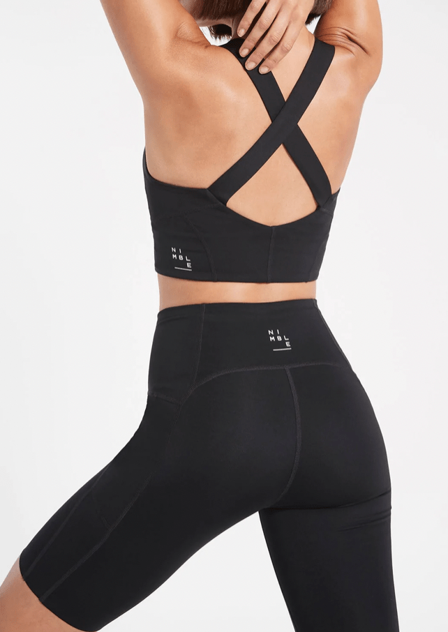 Nimble Activewear Made to Move Bike Short - Black Bike Shorts - Womens