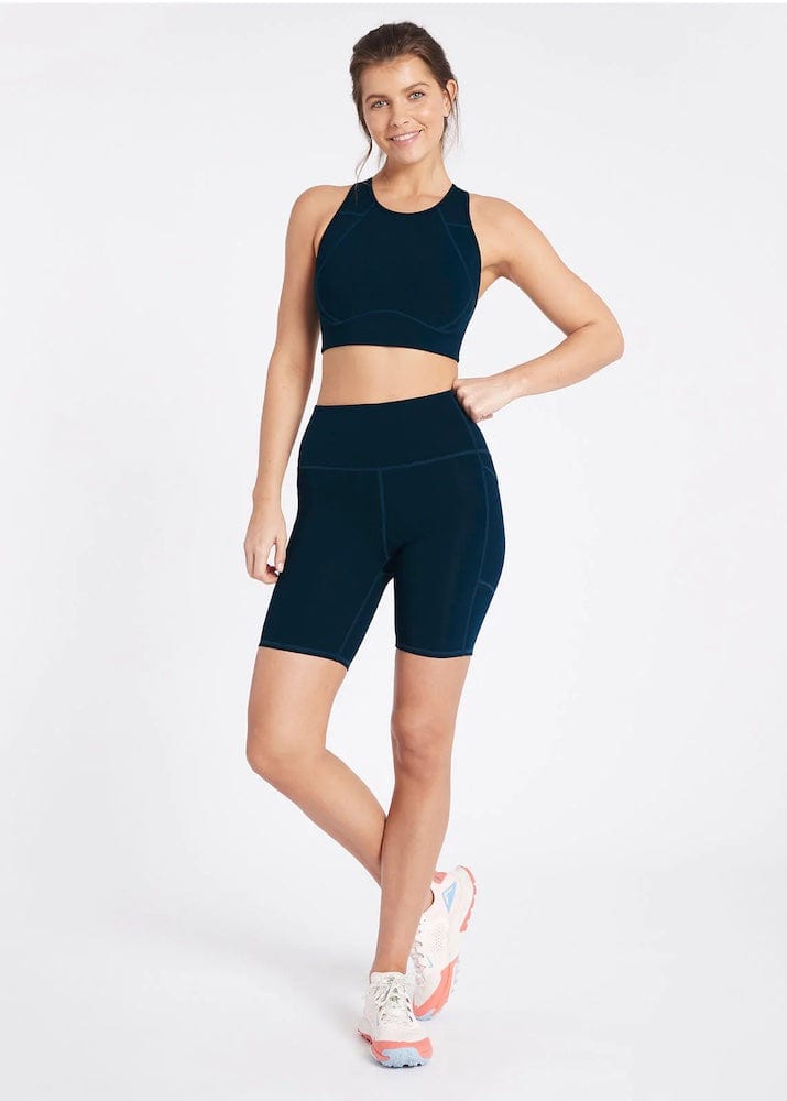 Nimble Activewear No Bounce Bra II - Midnight Teal Crop Tops