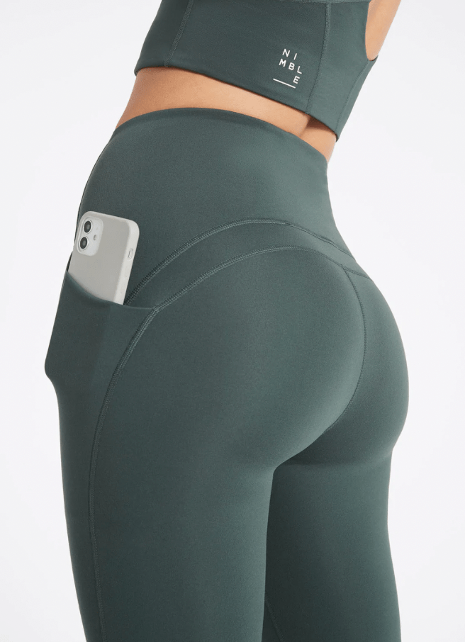 Nimble Activewear Walk Along Long Legging Cosy - Deep Jade Leggings
