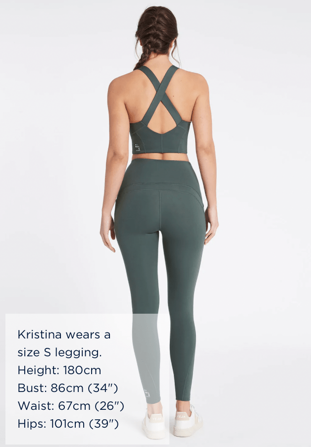 Nimble Activewear Walk Along Long Legging Cosy - Deep Jade Leggings
