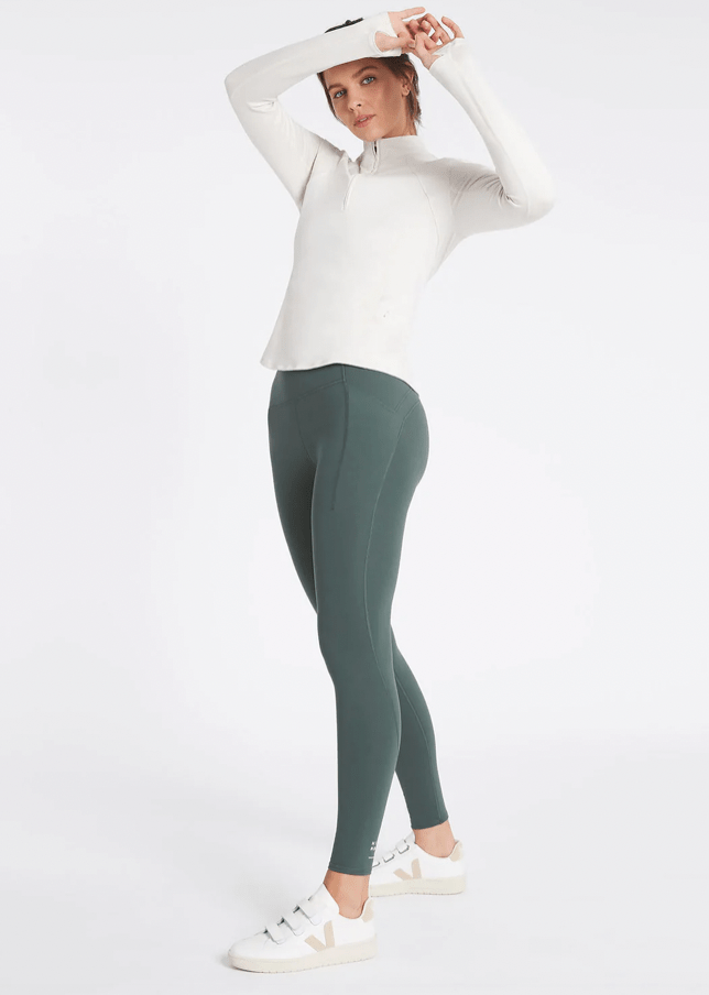 Nimble Activewear Walk Along Long Legging Cosy - Deep Jade Leggings