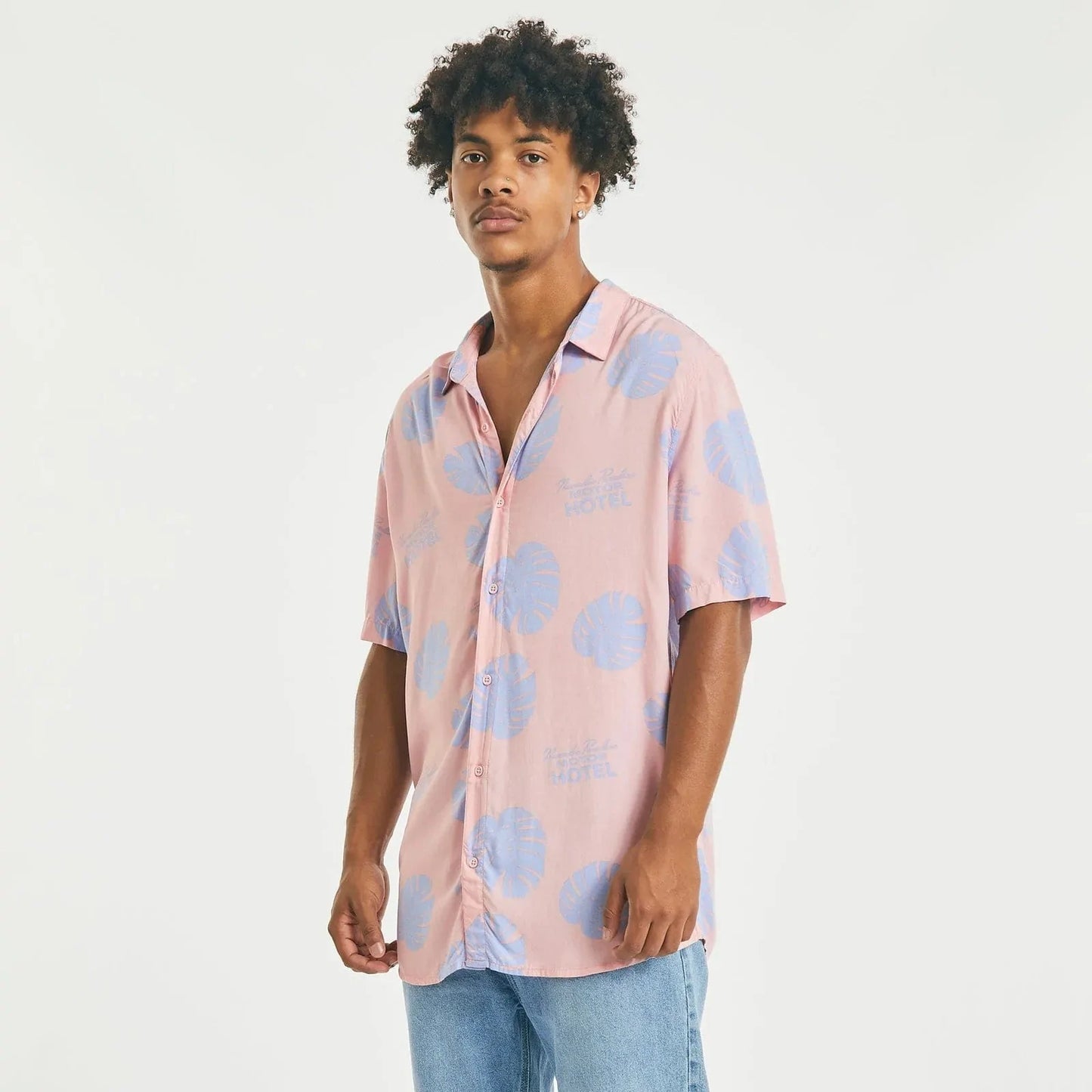 Nomadic Paradise Belong Relaxed Short Sleeve Shirt - Pink/Purple Print Shirts