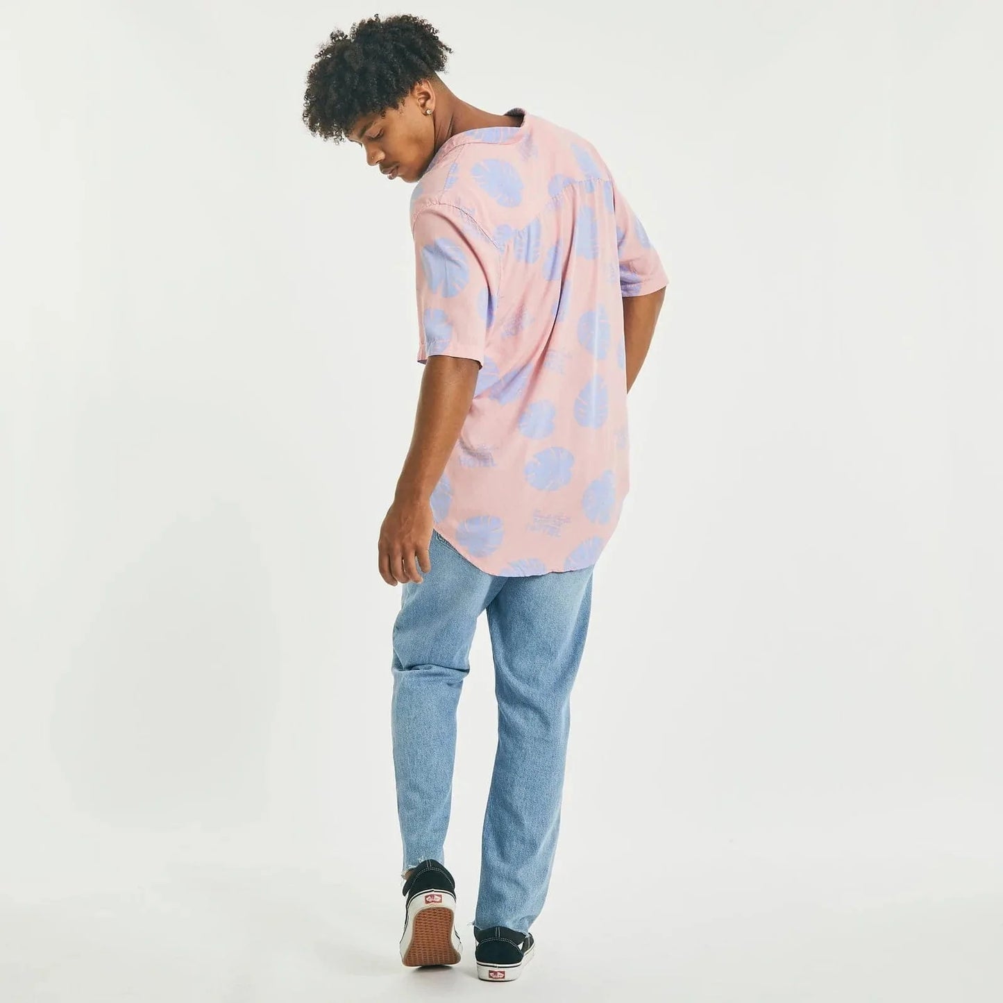 Nomadic Paradise Belong Relaxed Short Sleeve Shirt - Pink/Purple Print Shirts