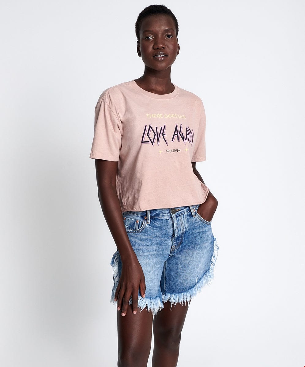 One Teaspoon Hollywood Frankies Long Length Denim Short –