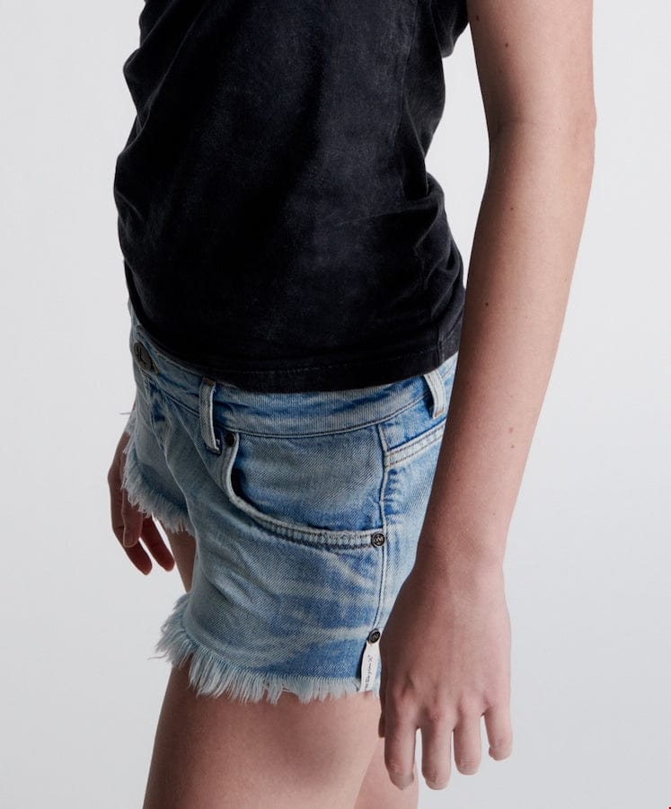 One Teaspoon Organic Fitted Logo Tee Black Acid T-Shirts - Womens