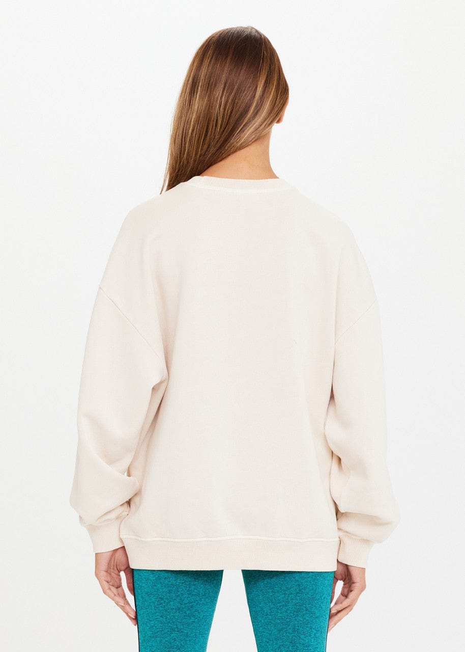 The Upside Infinite Saturn Crew In Ecru Crewnecks