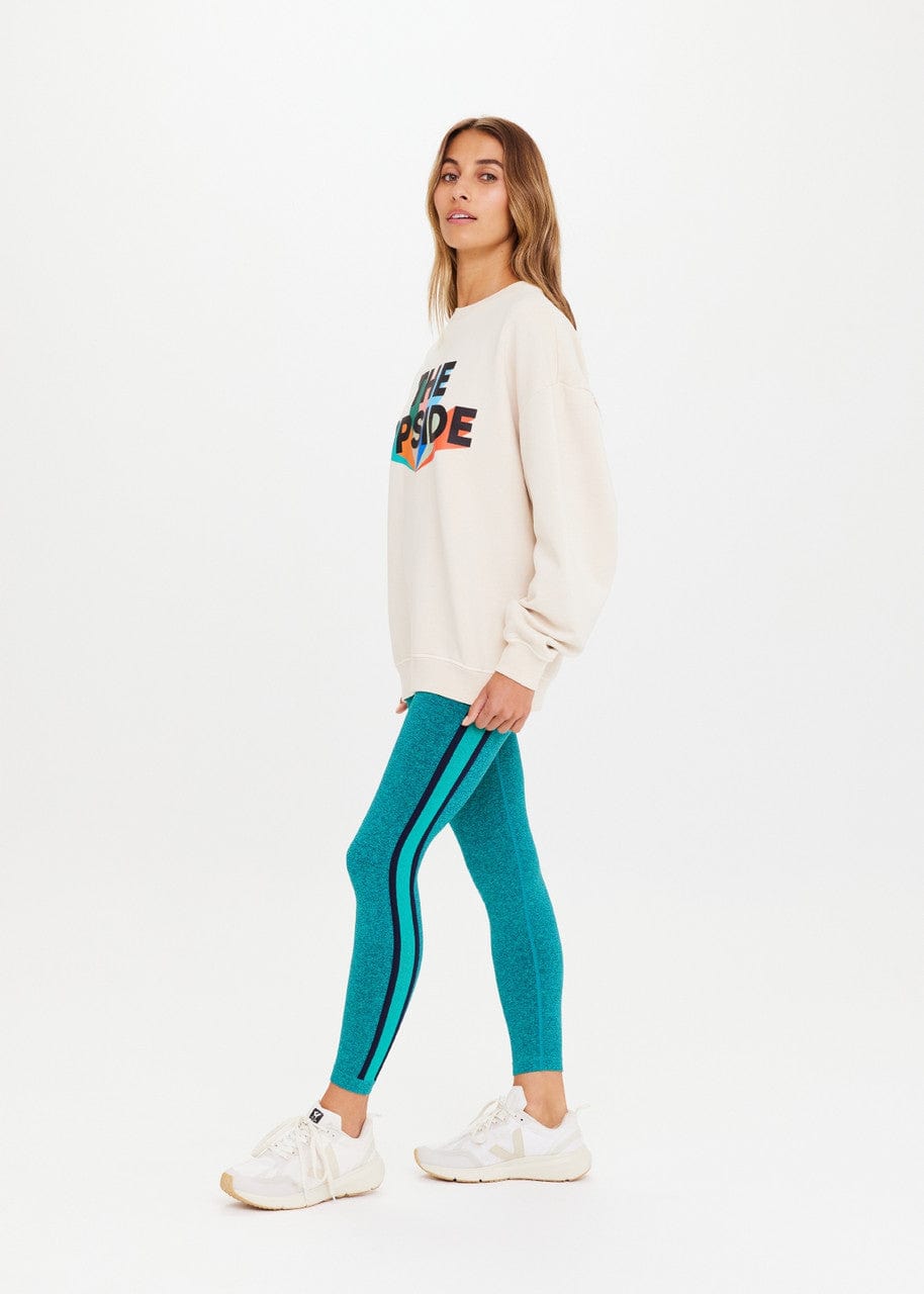 The Upside Infinite Saturn Crew In Ecru Crewnecks