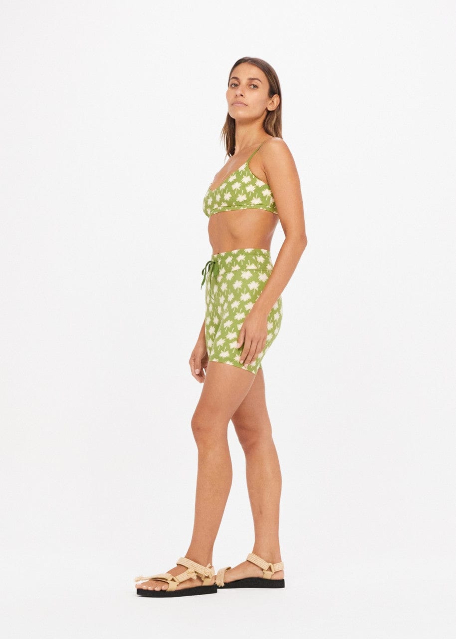 The Upside Loulu Ballet Bra - Kiwi Palm Crop Tops