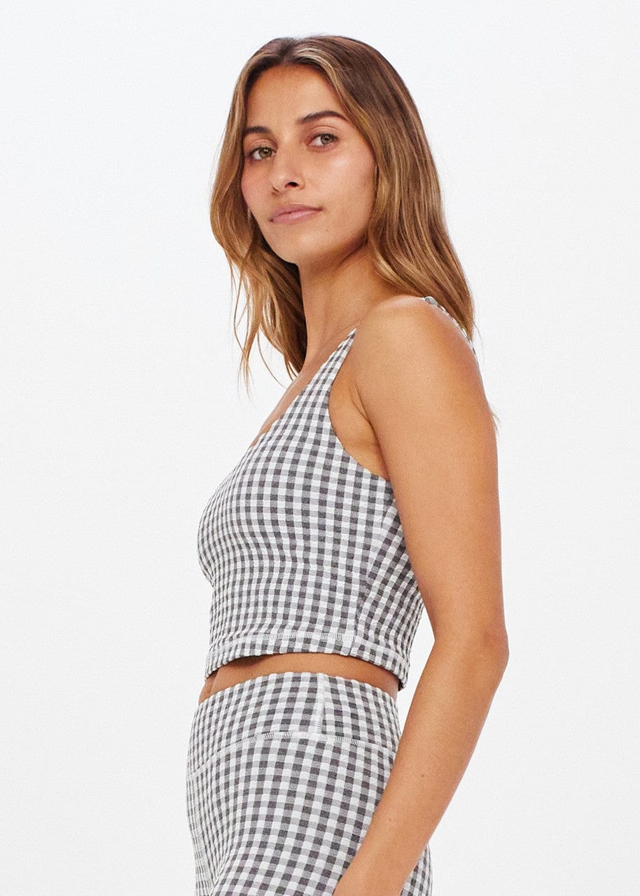 The Upside Masilda Tess Crop - Grey Marle Crop Tops