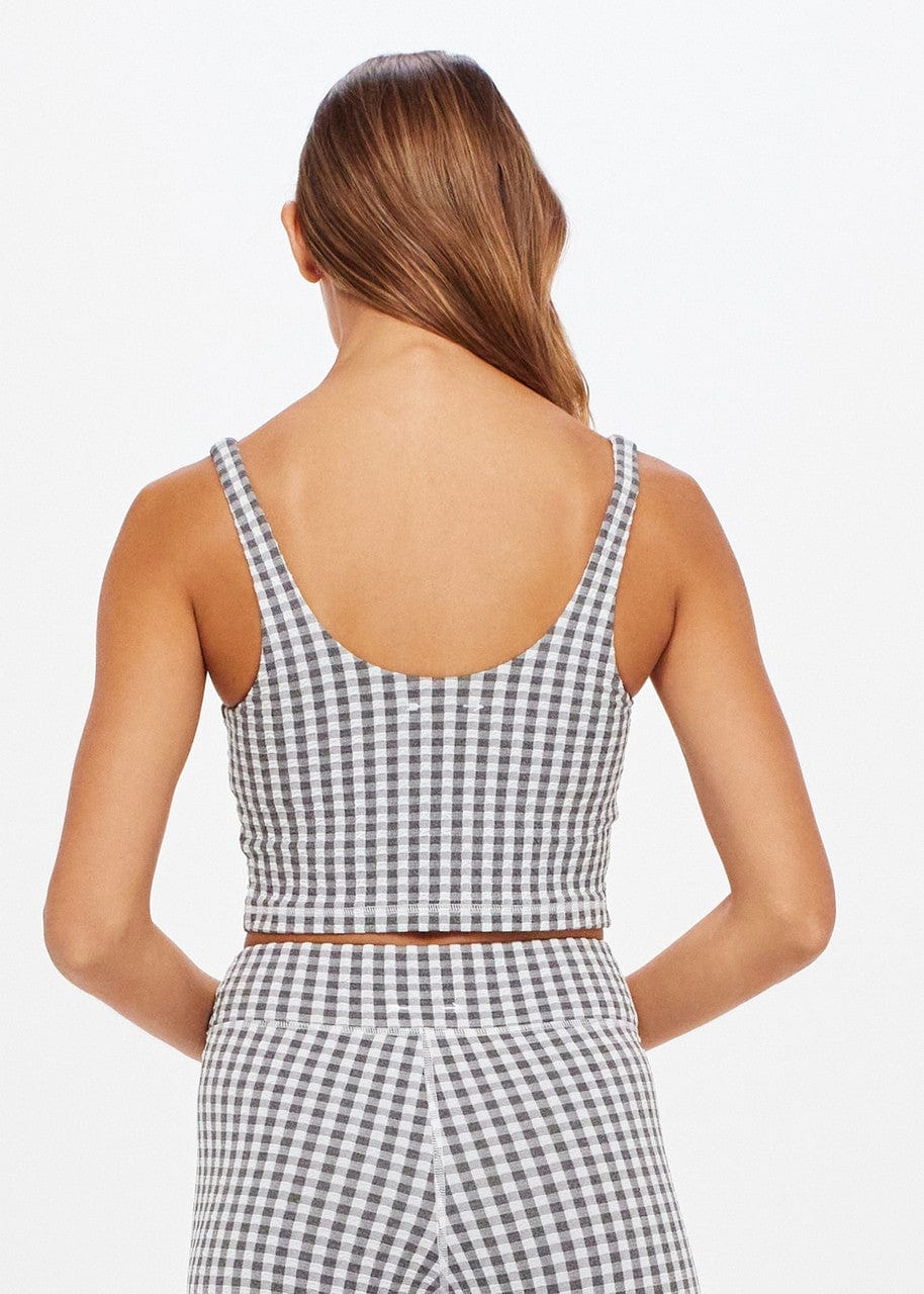 The Upside Masilda Tess Crop - Grey Marle Crop Tops