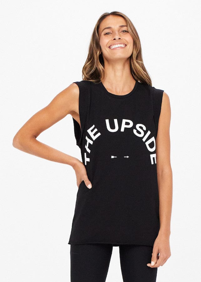 The Upside Muscle Tank Black – Co-ed.