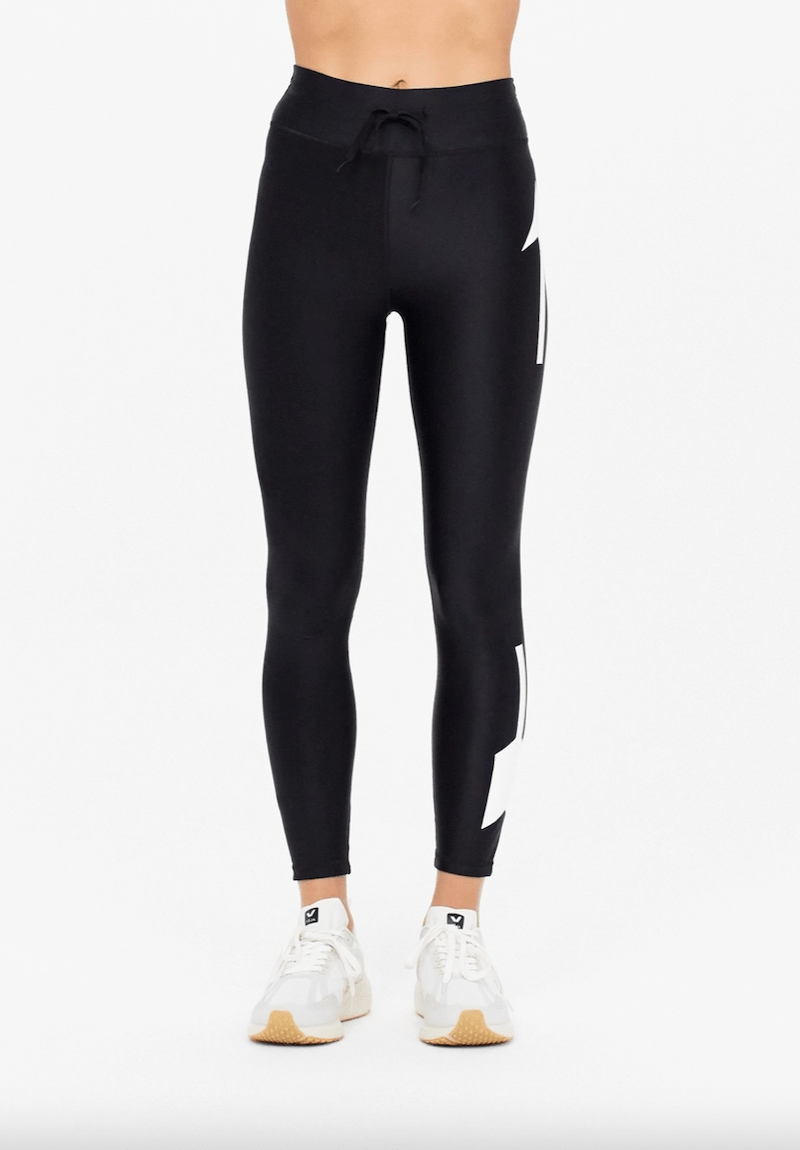 The Upside Original Super Soft Arrow Midi - Black Leggings