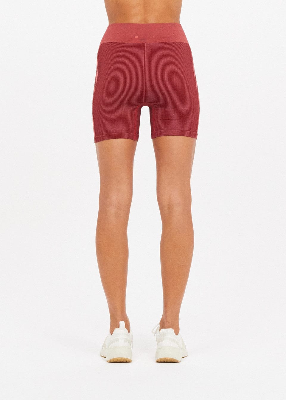 The Upside Ribbed Seamless Spin Short - Sangria Bike Shorts