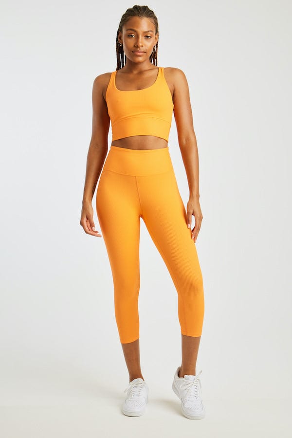 Year of Ours Rib Gym Bra - Sherbert Crop Tops