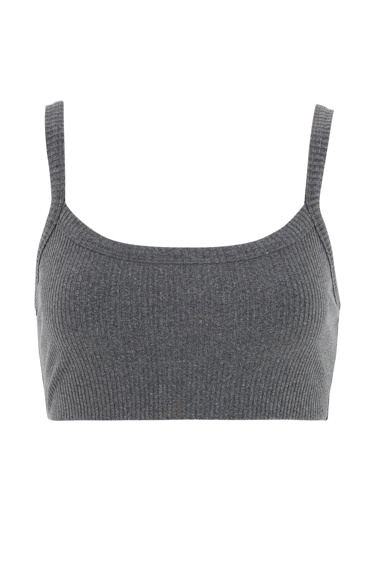 Year of Ours Ribbed Bralette 2.0 - Heather Grey Crop Tops