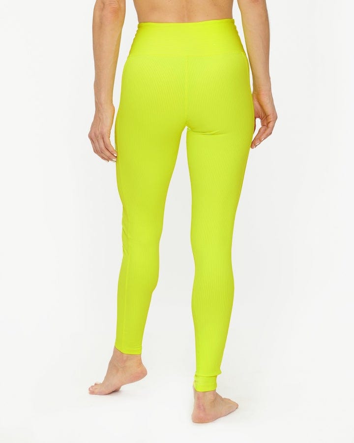Year of Ours Ribbed Football Legging - Highlighter Leggings