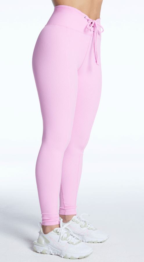 Year of Ours Ribbed Football Legging Pink Leggings
