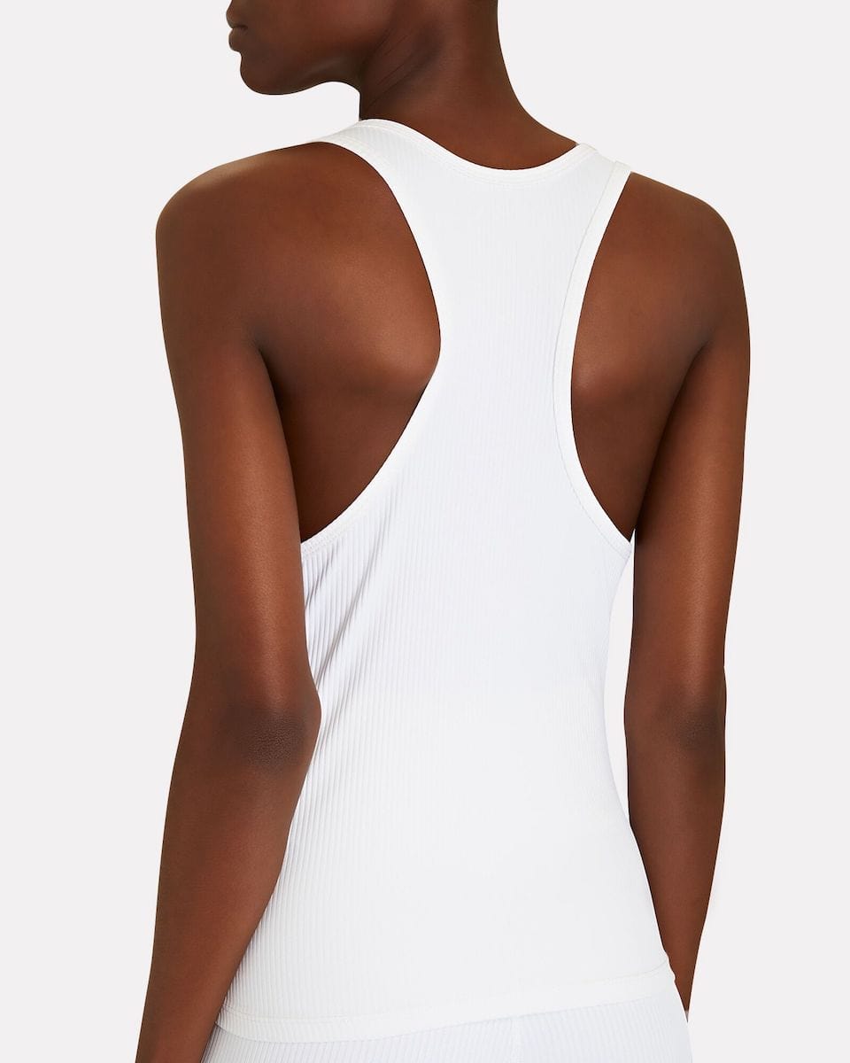 Year of Ours Ribbed Sporty Tank White Tanks